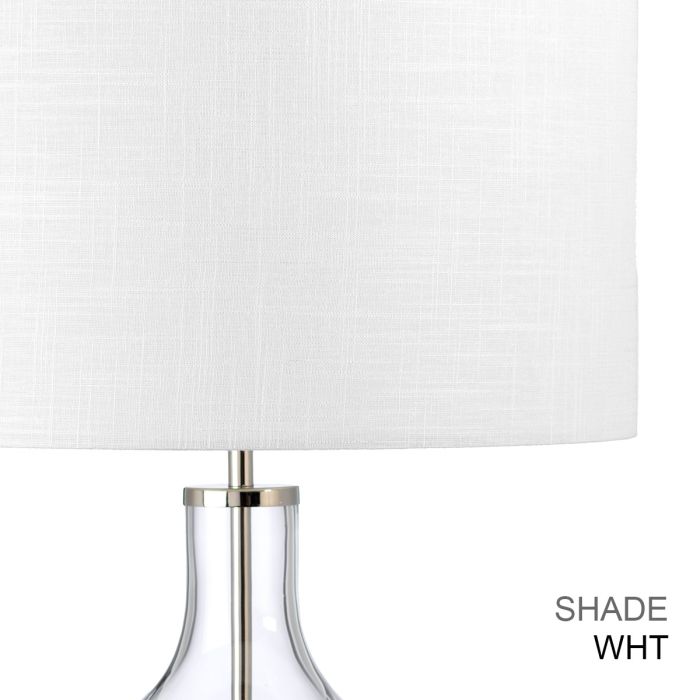 Orb 1 Light Table Lamp (Complete with Black Shade) - Polished Nickel with Black Shade