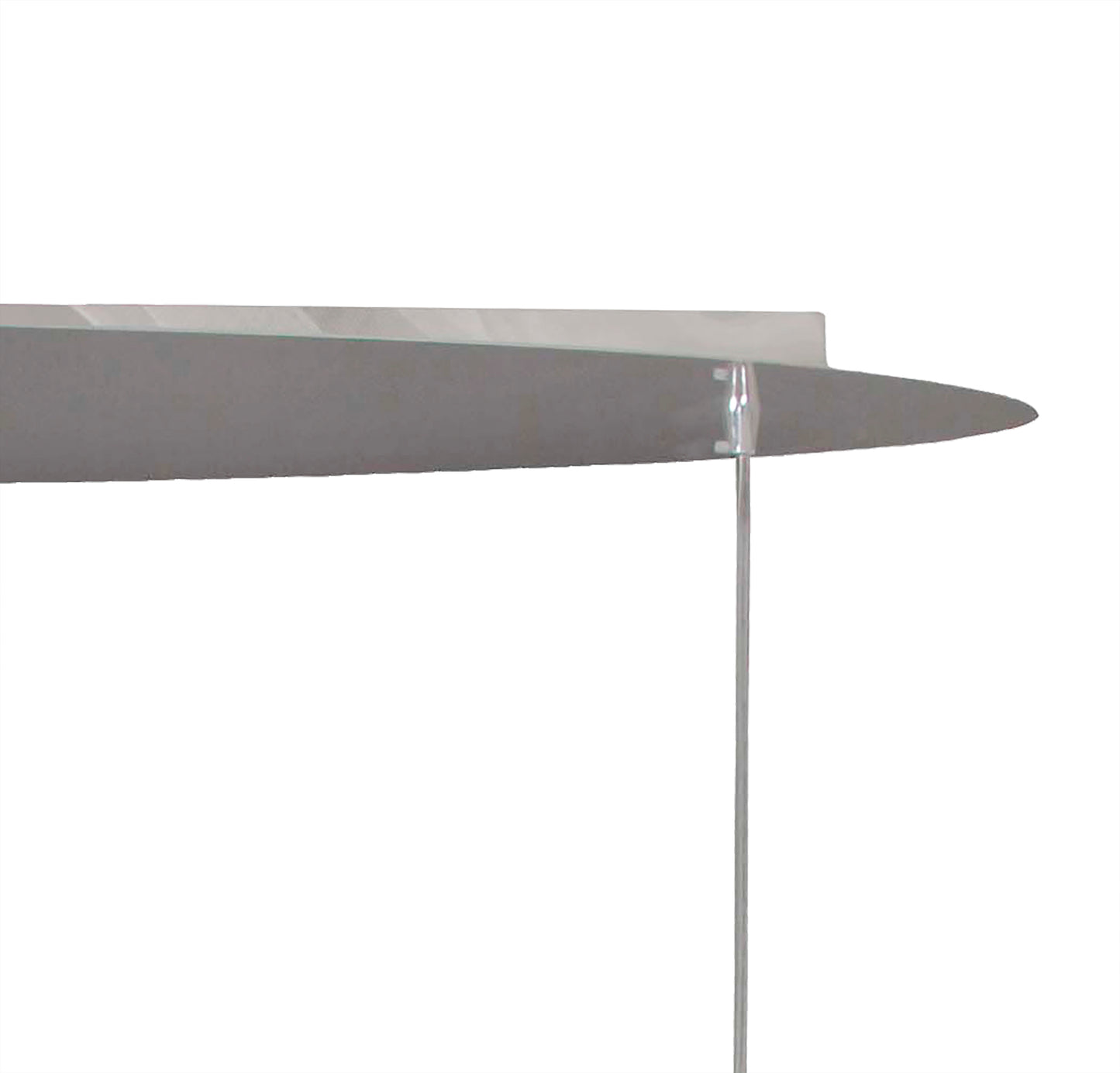 Organica Linear Pendant 3 Light E27 Line, Gloss White/Polished Chrome by Mantra