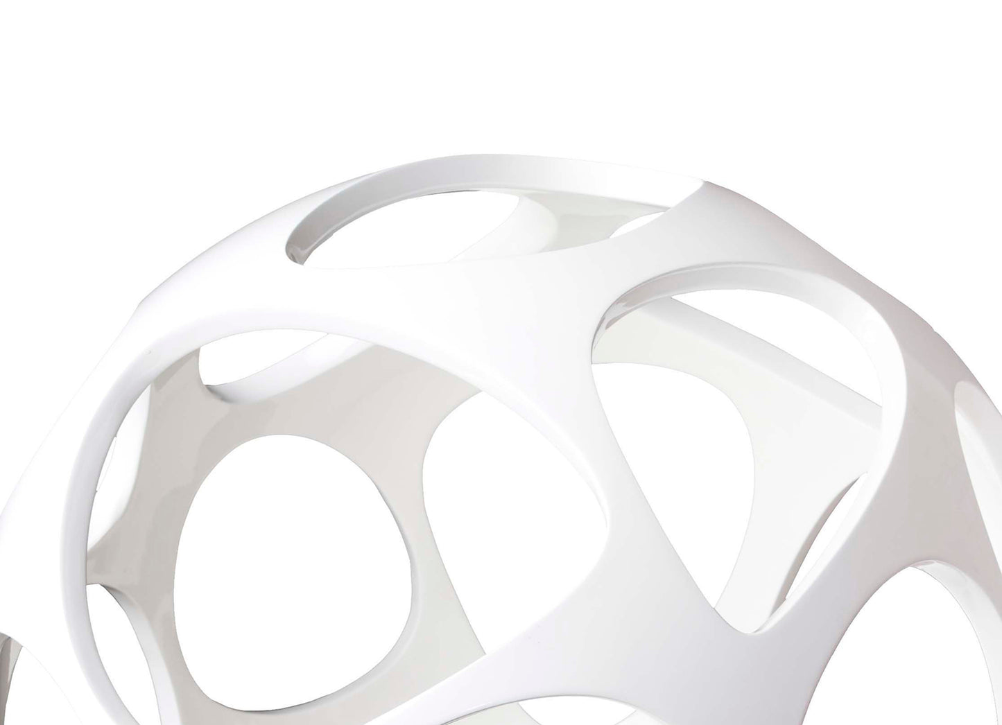 Organica Table Lamp 3 Light E27, Gloss White/Polished Chrome by Mantra