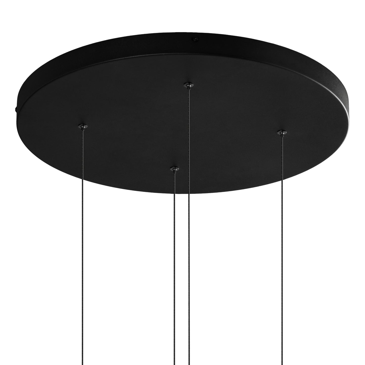 Orion 4 Light Round Pendant, 32W LED, 3000K, 2360lm, Black/Antique Brass, 3yrs Warranty by Mantra