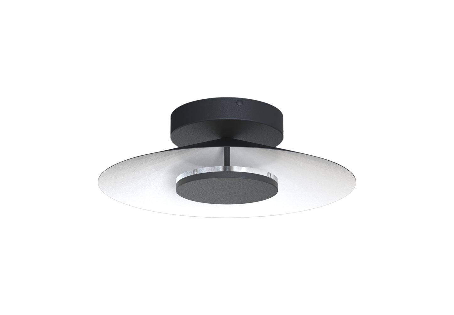 Orion Ceiling 40cm Round, 20W LED, 3000K, 1400lm, White/Black, 3yrs Warranty by Mantra