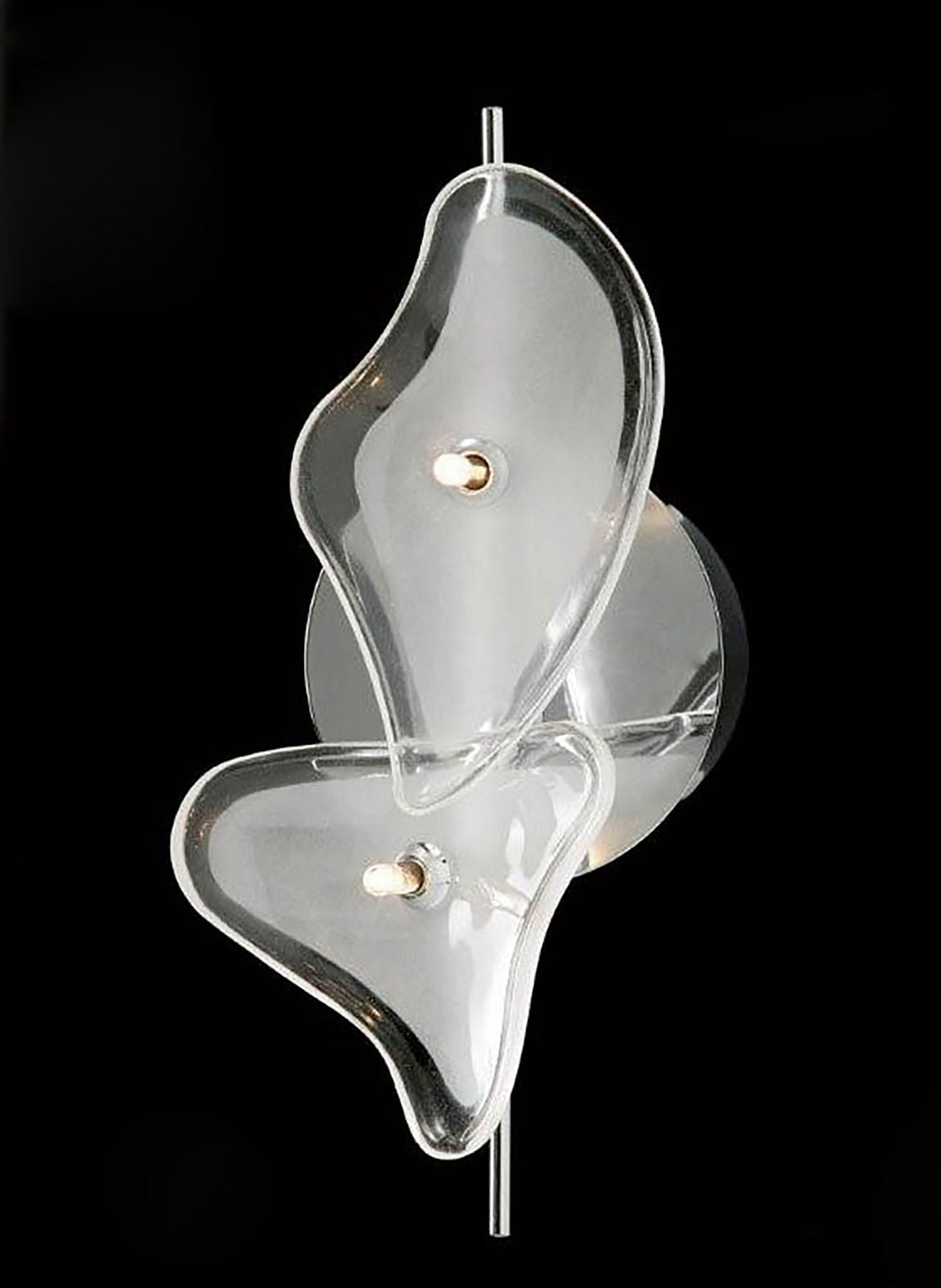 Otto Ceiling/Wall 2 Light G4 Bar, Polished Chrome/Frosted Glass, NOT LED/CFL Compatible by Mantra