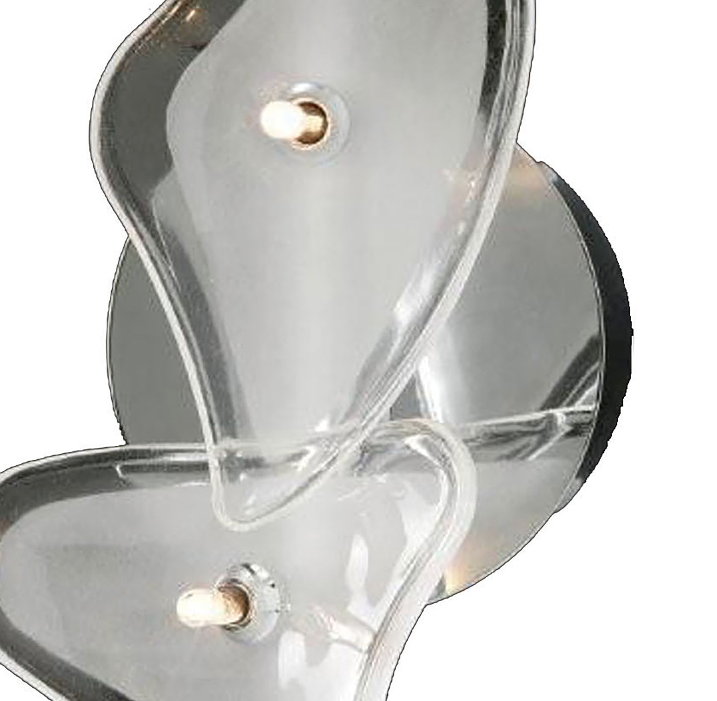 Otto Ceiling/Wall 2 Light G4 Bar, Polished Chrome/Frosted Glass, NOT LED/CFL Compatible by Mantra