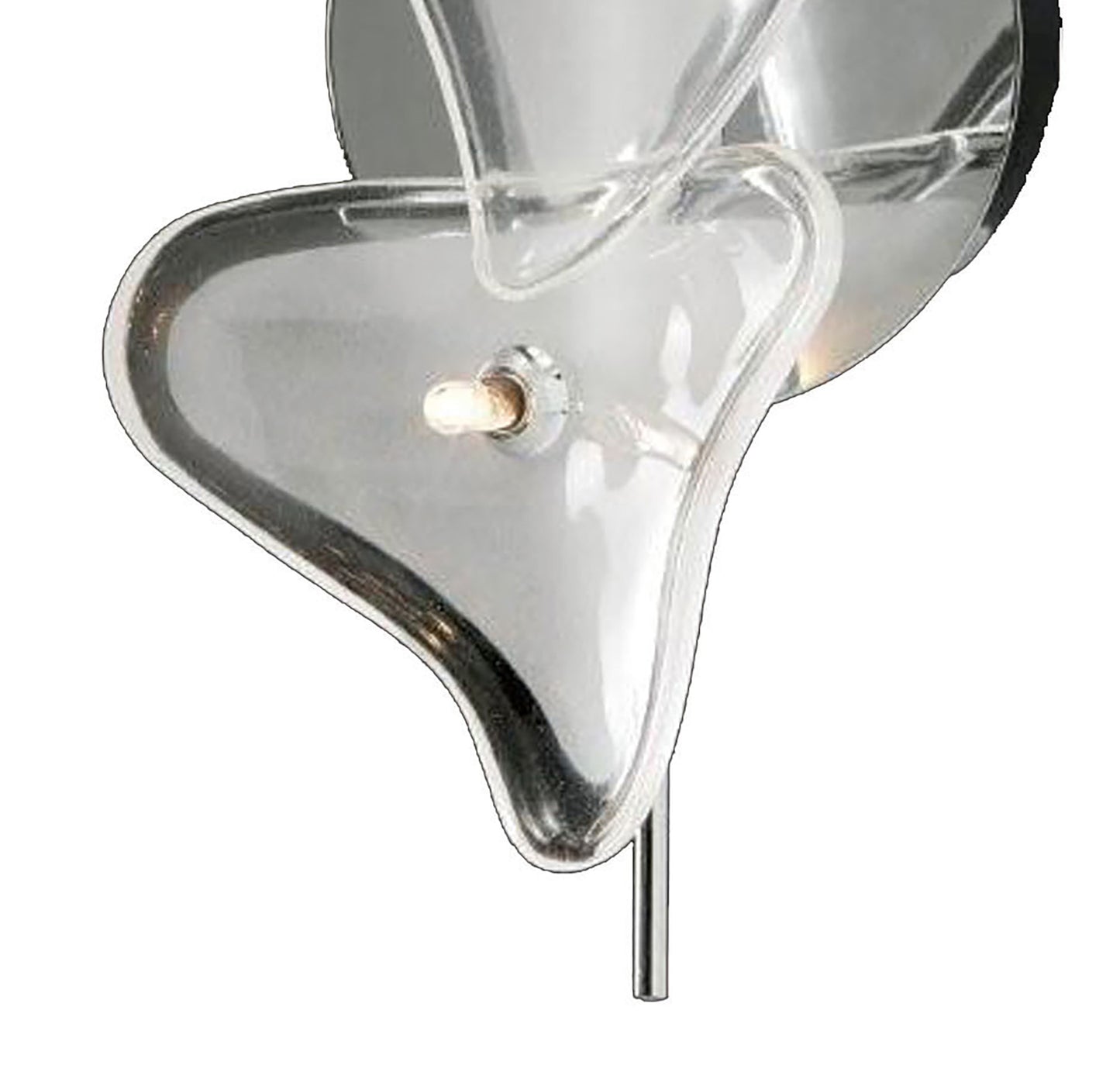 Otto Ceiling/Wall 2 Light G4 Bar, Polished Chrome/Frosted Glass, NOT LED/CFL Compatible by Mantra