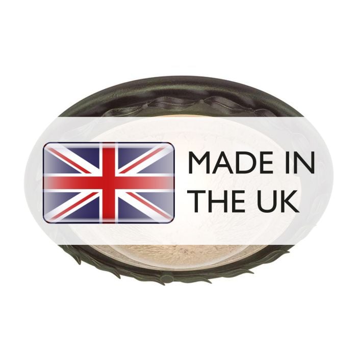 Olivia 1 Light Flush - Black / Gold Patina