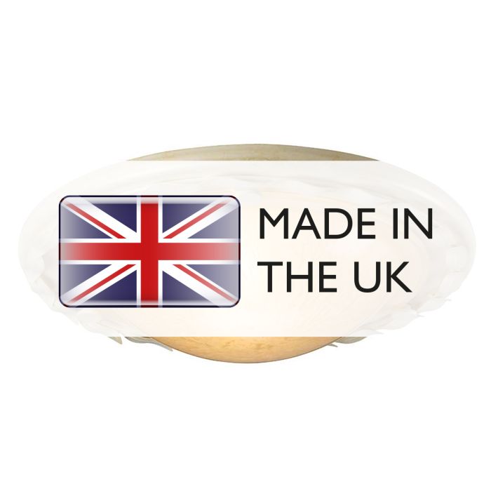 Olivia 1 Light Flush - Ivory / Gold Patina