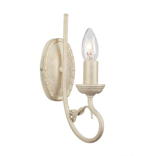 Olivia 1 Light Wall Light - Ivory / Gold Patina