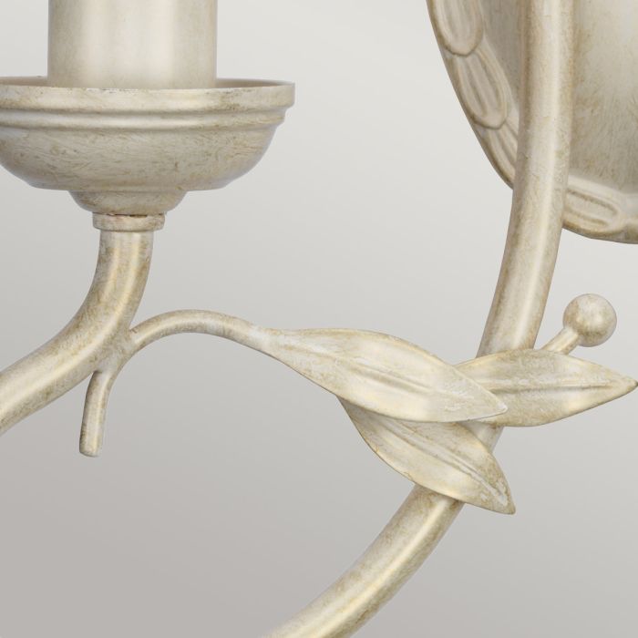 Olivia 2 Light Wall Light - Ivory / Gold Patina