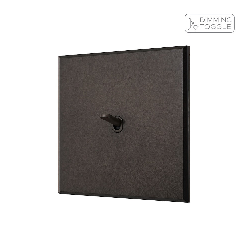 Heritage Bronze 1 Gang 2 Way Dimming Toggle Switch with Bronze Toggle - The Palaces Collection