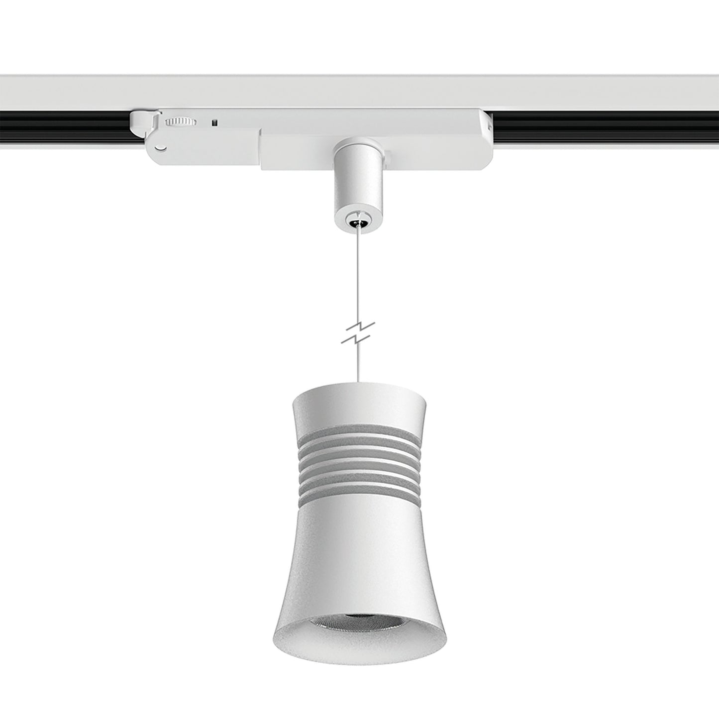 Pagoda Pendant For Track, 12.5W LED, 3000K, 950lm, White, 3yrs Warranty by Mantra