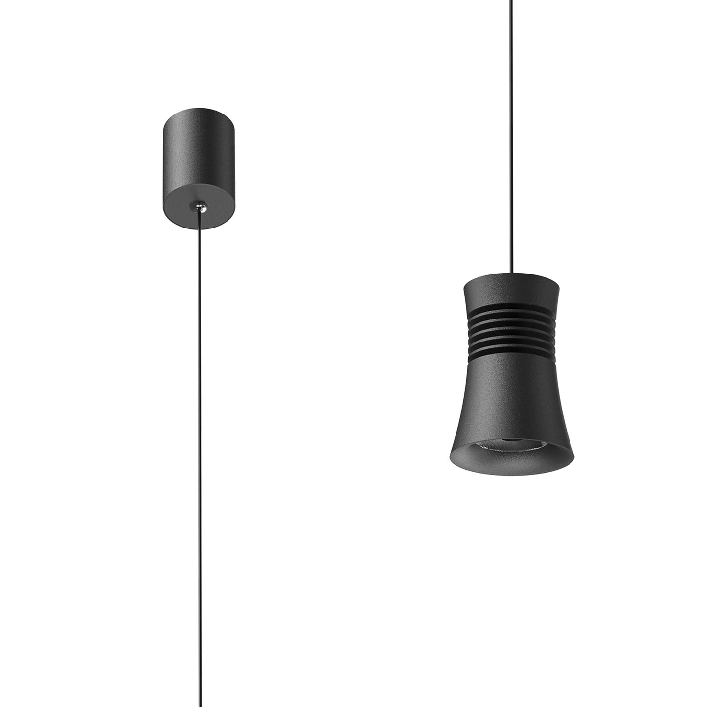 Pagoda Pendant, 12.5W LED, 3000K, 950lm, Black, 3yrs Warranty by Mantra