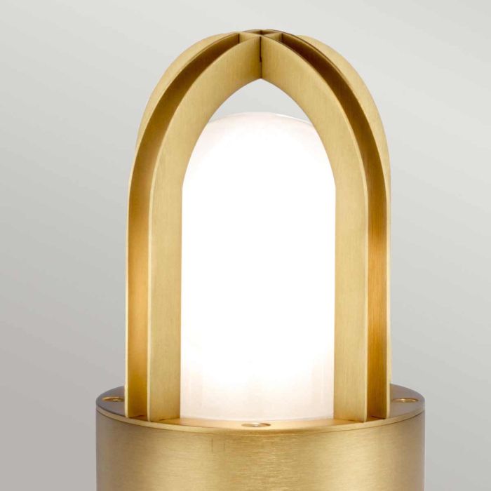 Paignton 1 Light Mini Bollard - Brushed Brass
