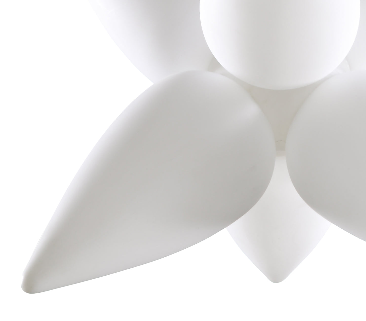 Palma Pendant 6 Light E27 Outdoor IP44, Matt White/Opal White by Mantra