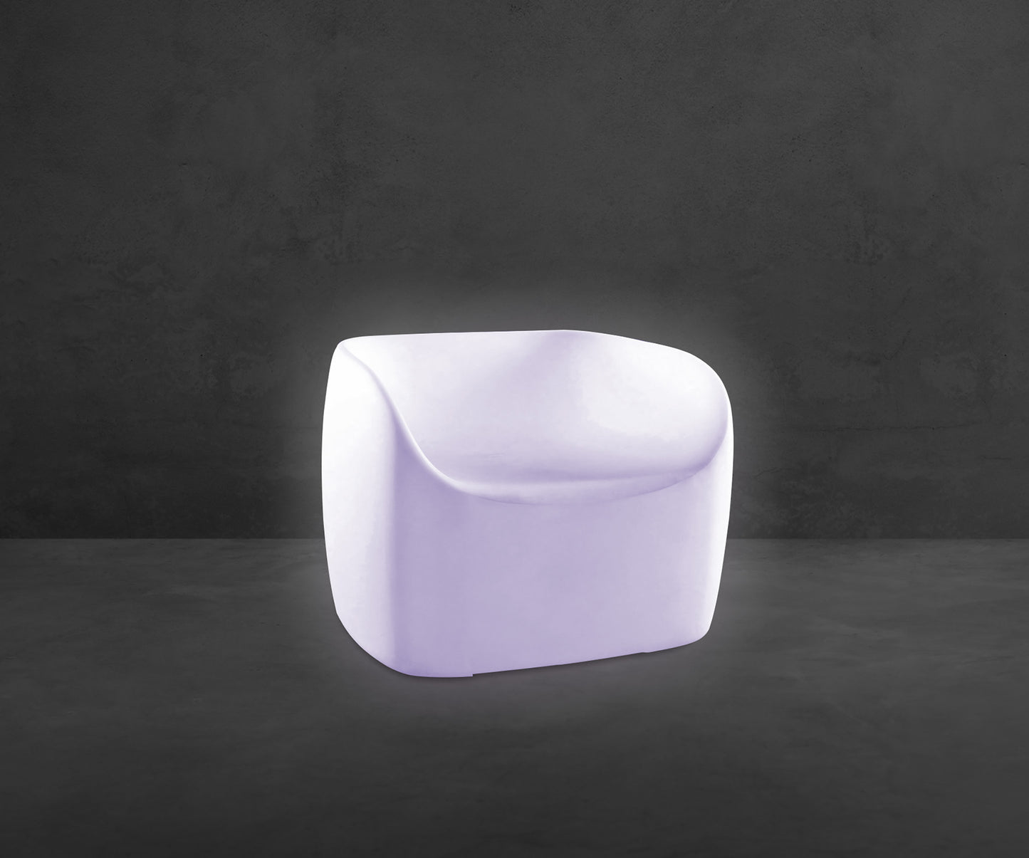 Pao Small Sofa Rechargeable LED RGB Outdoor IP65, Opal White Item Weight: 16.3kg by Mantra