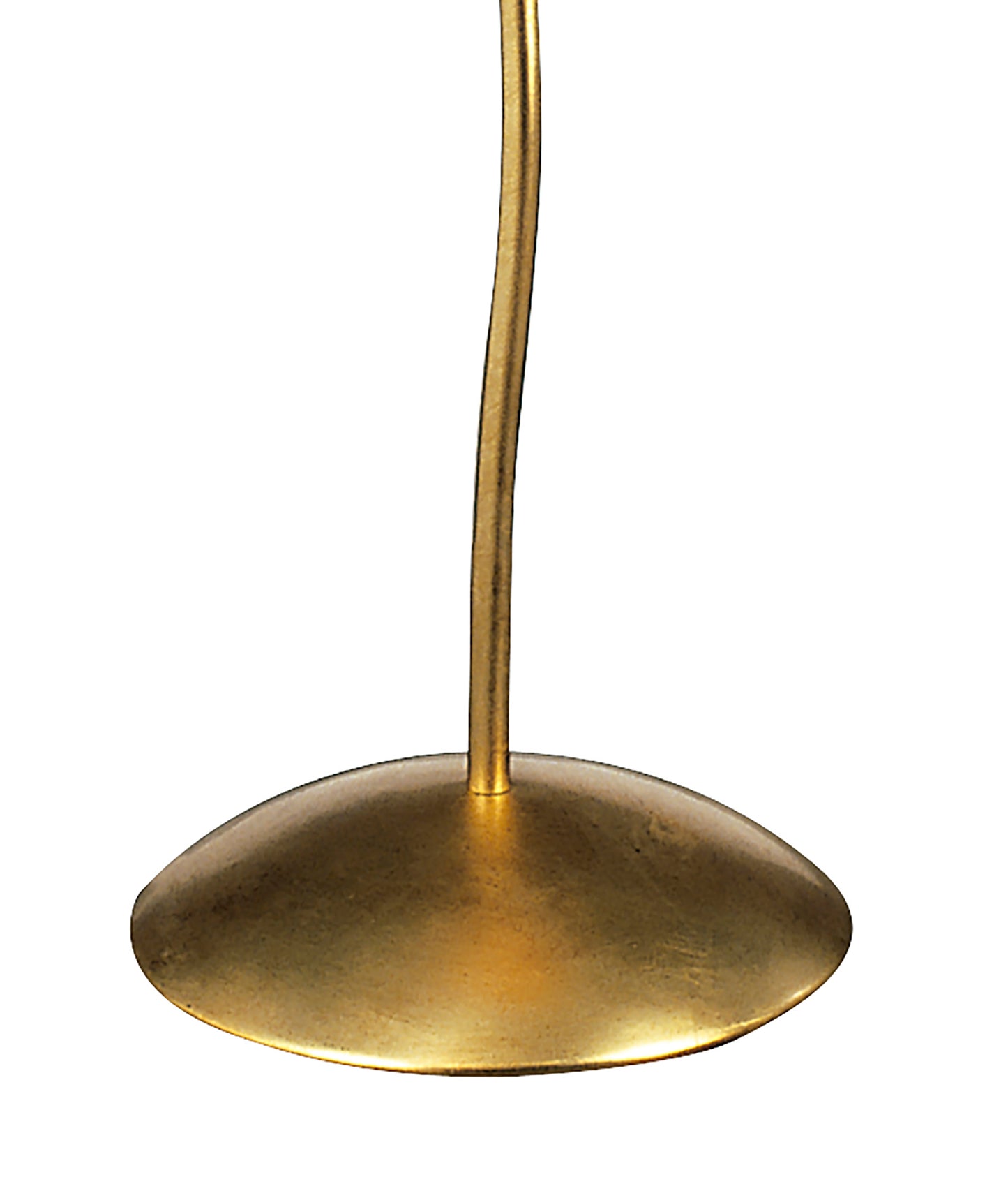 Paola Floor Lamp 1 Light E27, Gold Painted With Cream Shade & Amber Glass Droplets (3543) by Mantra