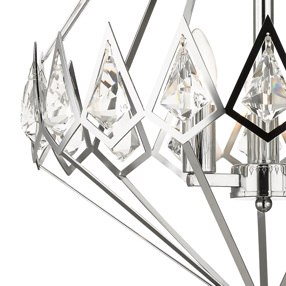 Paragon 3 Light Crystal Pendant Polished Chrome