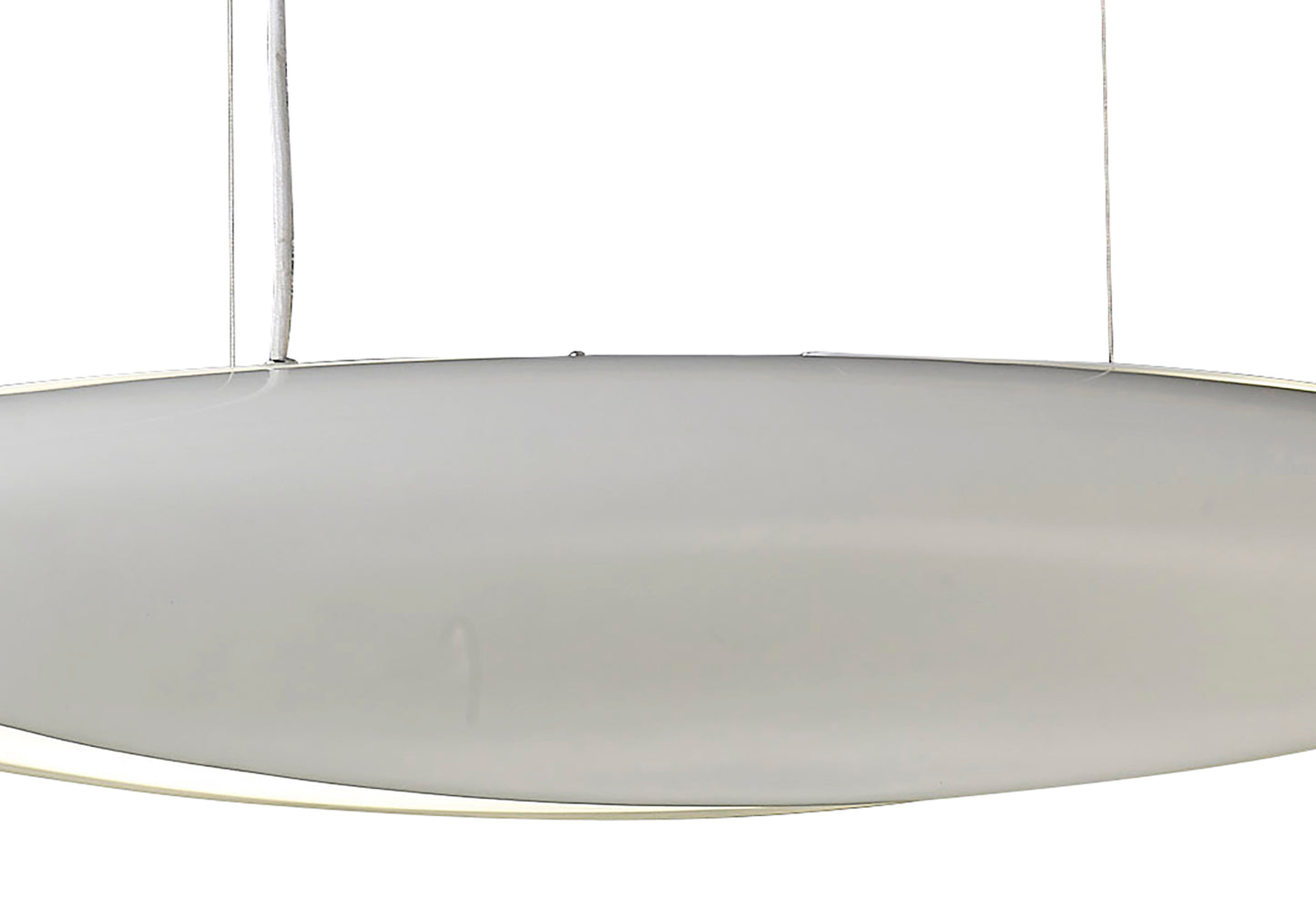 Pasion Rectangular Pendant 6 Light E27, Gloss White/White Acrylic/Polished Chrome, CFL Lamps INCLUDED by Mantra