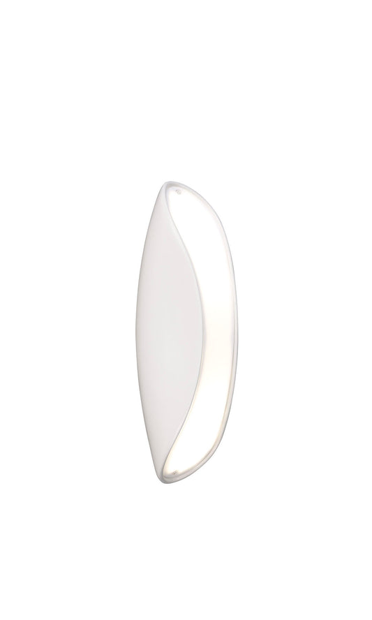 Pasion Wall Lamp 2 Light E27, Gloss White/White Acrylic/Polished Chrome, CFL Lamps INCLUDED by Mantra