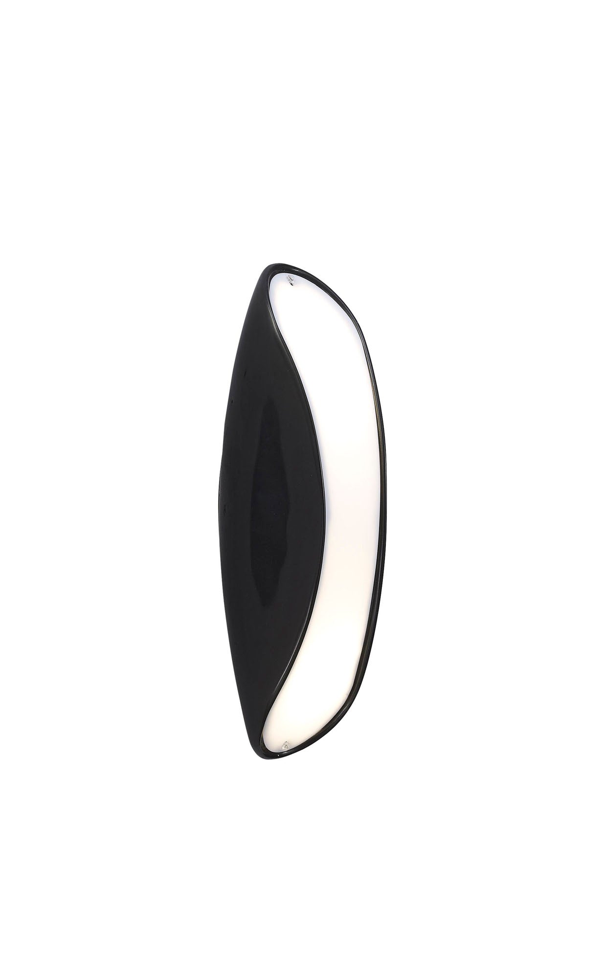 Pasion Wall Lamp 2 Light E27, Gloss Black/White Acrylic/Polished Chrome, CFL Lamps INCLUDED by Mantra