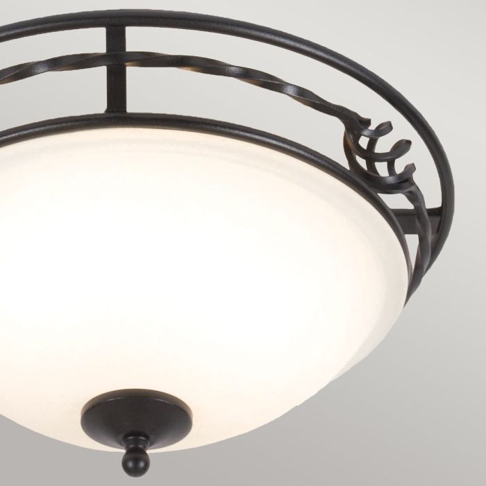 Pembroke 2 Light Flush Light Style A - Black