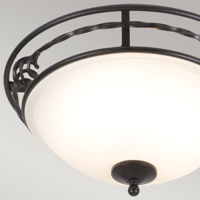 Pembroke 2 Light Flush Light Style A - Black