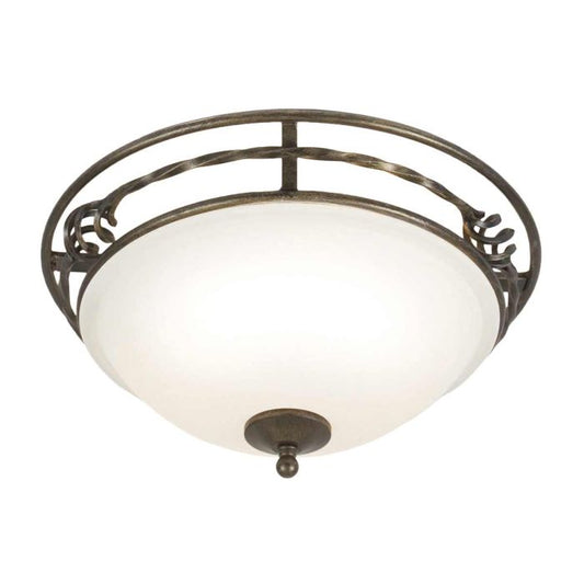 Pembroke 2 Light Flush Light Style A - Black / Gold