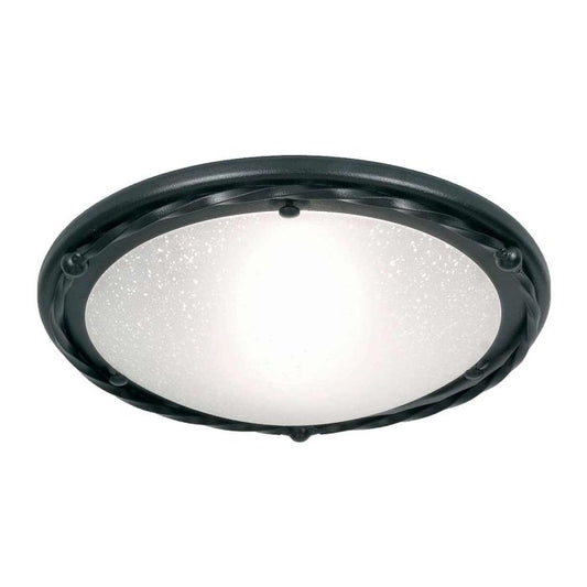 Pembroke 1 Light Flush Light Style B - Black