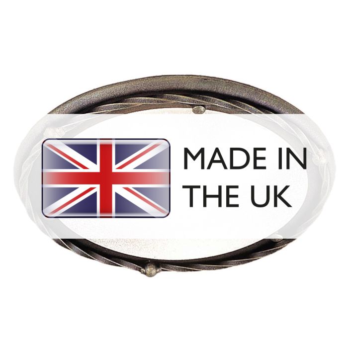 Pembroke 1 Light Flush Light Style B - Black / Gold