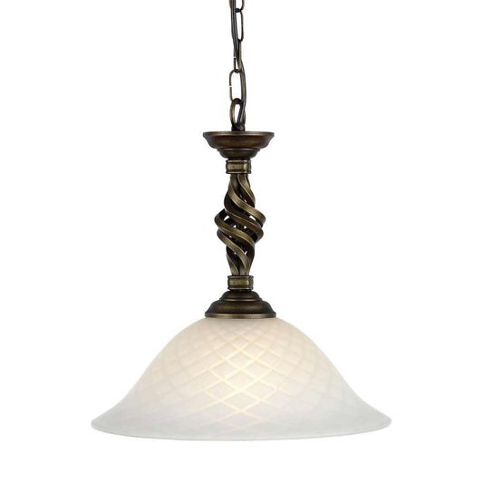 Pembroke 1 Light Pendant - Black / Gold