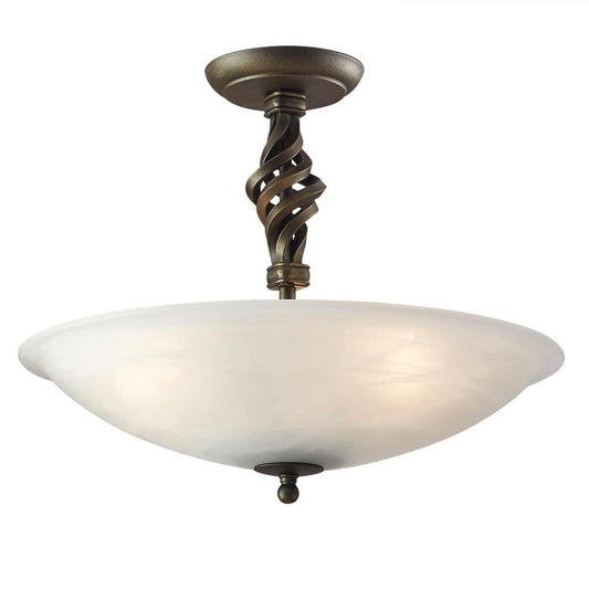 Pembroke 3 Light Semi-Flush - Black / Gold