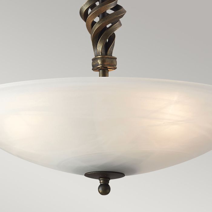Pembroke 3 Light Semi-Flush - Black / Gold