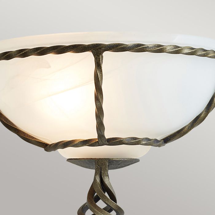 Pembroke 1 Light Wall Uplighter - Black / Gold
