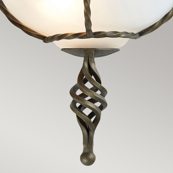 Pembroke 1 Light Wall Uplighter - Black / Gold