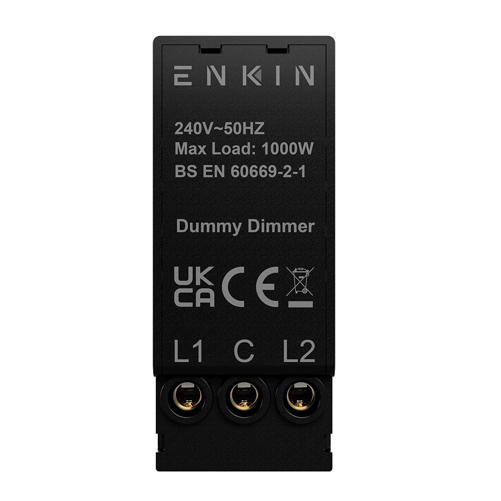 The Finsbury Collection Polished Chrome CM Grid 1000W Dummy Dimmer Module
