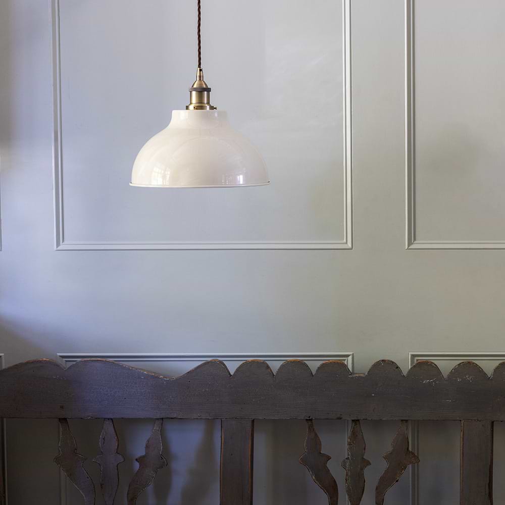 Pembroke Pendant Light in Clay White