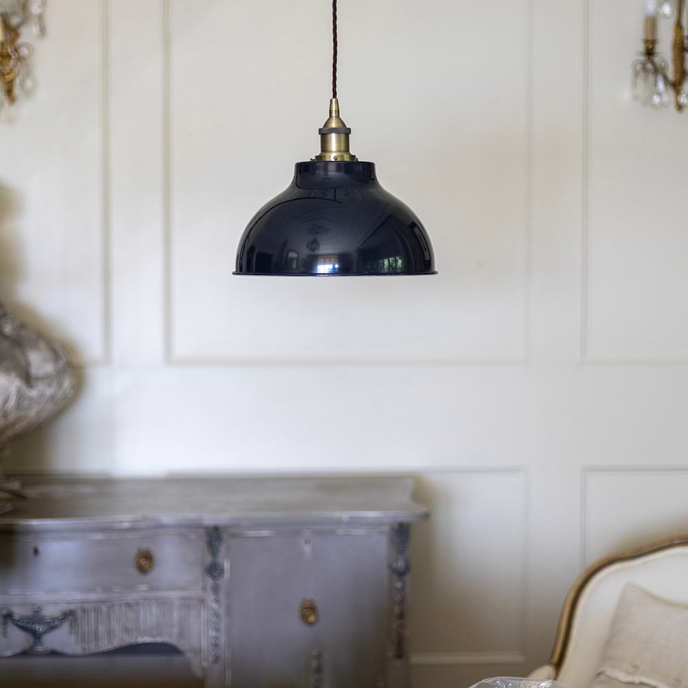 Pembroke Pendant Light in Squid Ink Blue