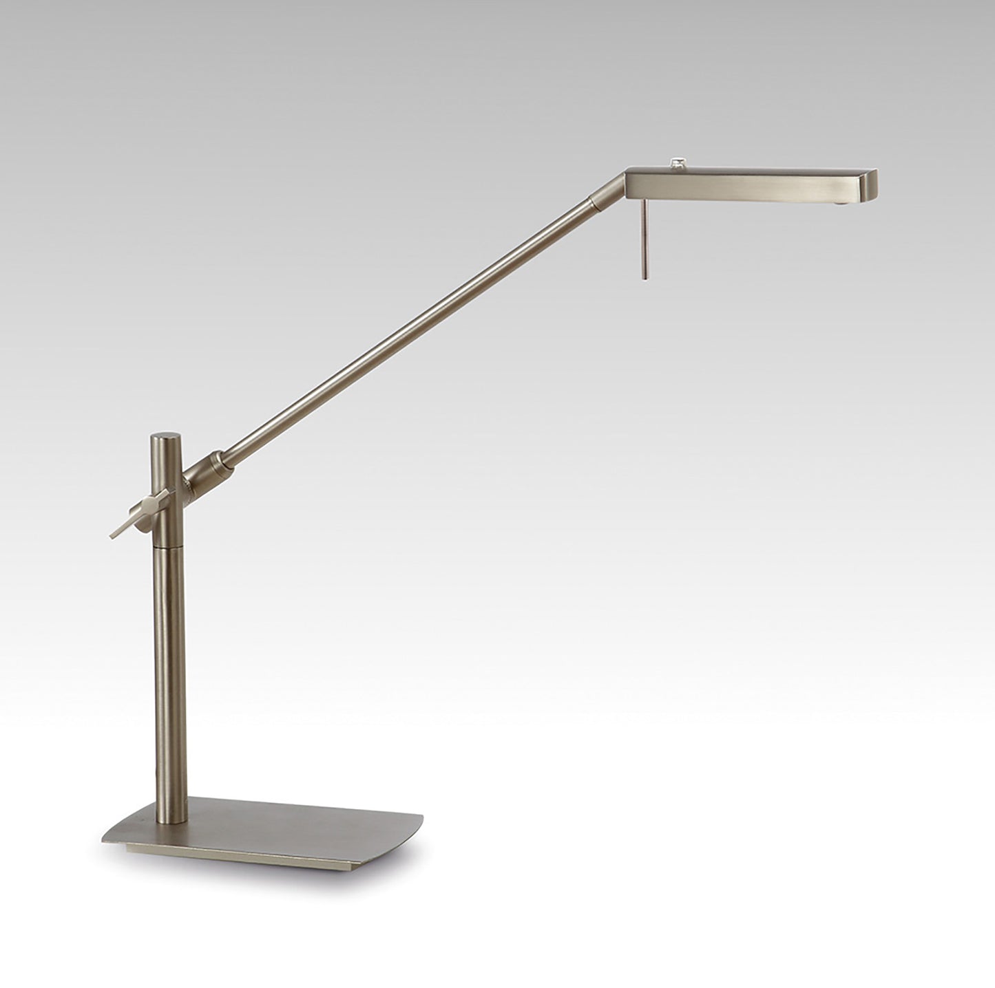 Phuket Table Lamp 1 Light 7W LED 3000K, 600lm, Touch Dimmer, Satin Nickel, 3yrs Warranty by Mantra