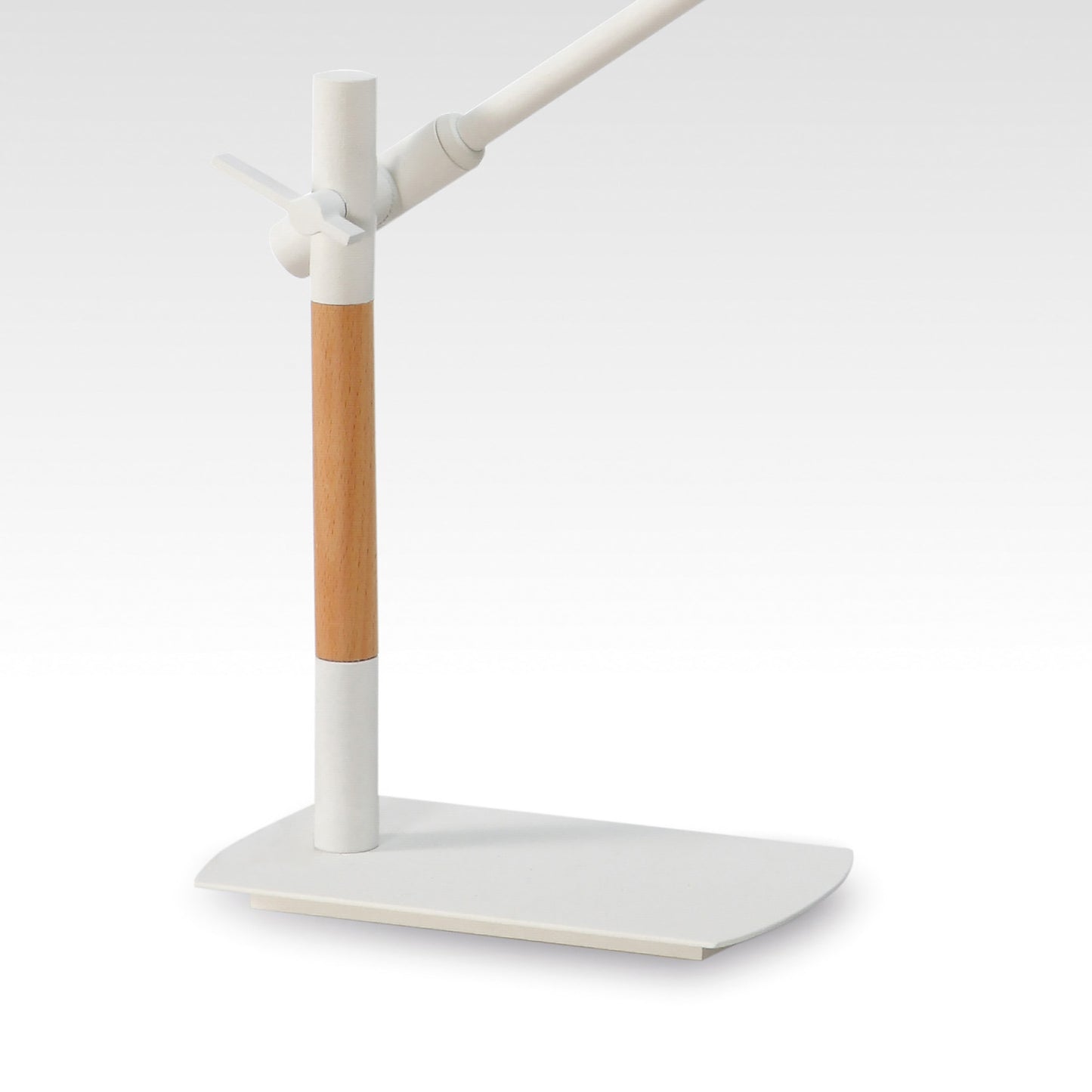 Phuket Table Lamp 1 Light 7W LED 3000K, 600lm, Touch Dimmer, Matt White / Beech / Polished Chrome, 3yrs Warranty by Mantra