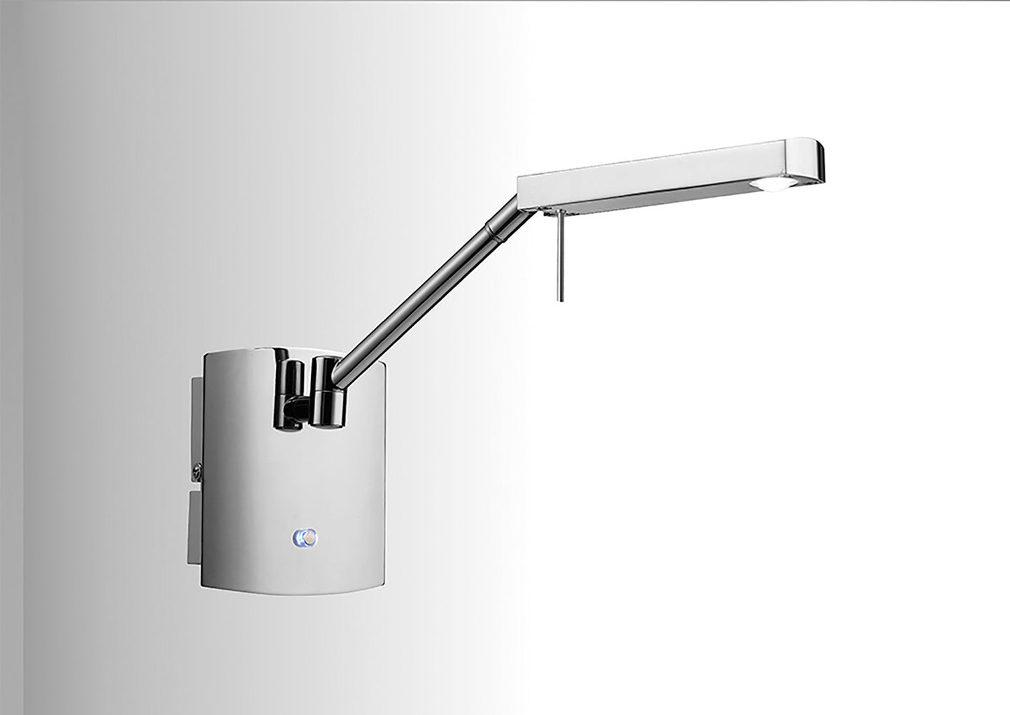 Phuket Wall Lamp 1 Light 7W LED 3000K, 600lm, Touch Dimmer, Polished Chrome, 3yrs Warranty by Mantra