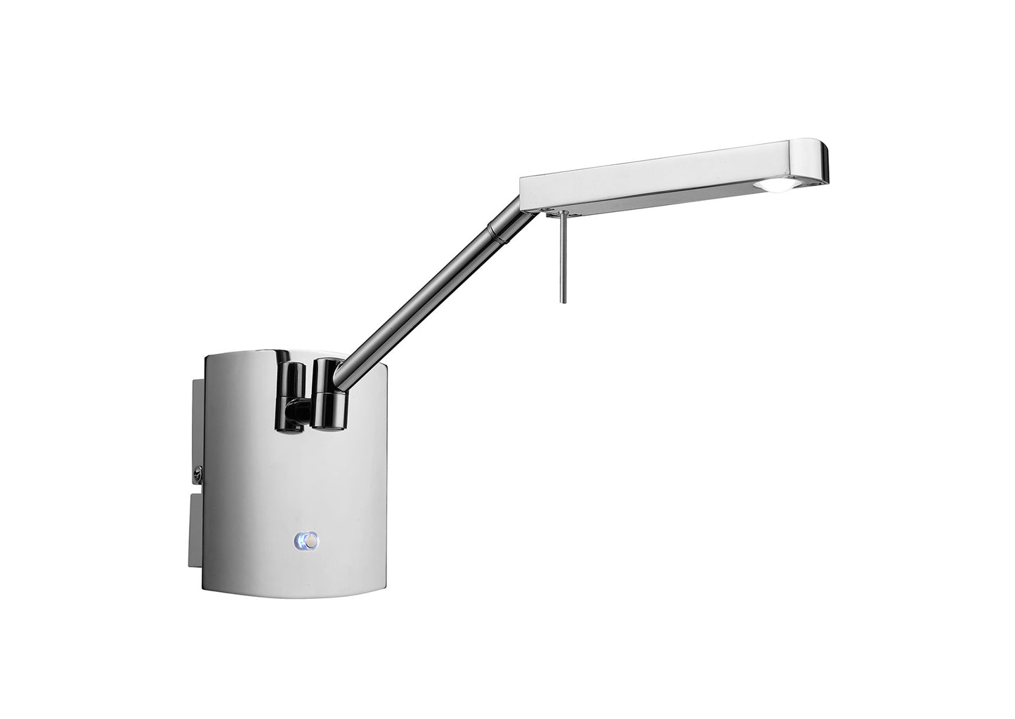 Phuket Wall Lamp 1 Light 7W LED 3000K, 600lm, Touch Dimmer, Polished Chrome, 3yrs Warranty by Mantra