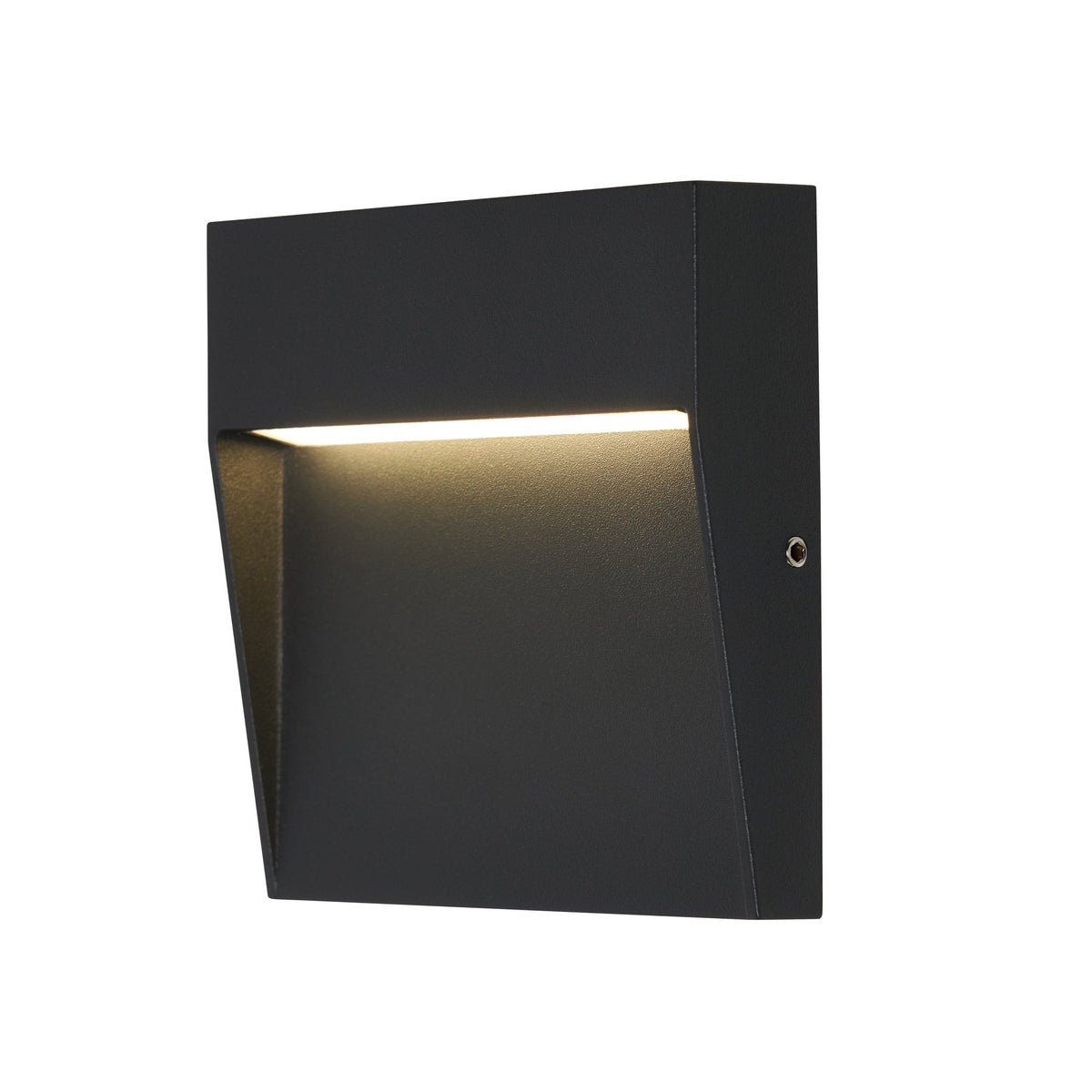 Puya Outdoor LED 10cm Square Wall Light, Anthracite