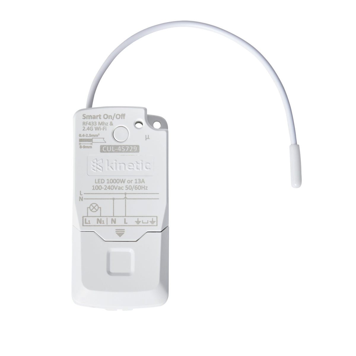 Smart Kinetic Switch On/Off Receiver Non-dimmable