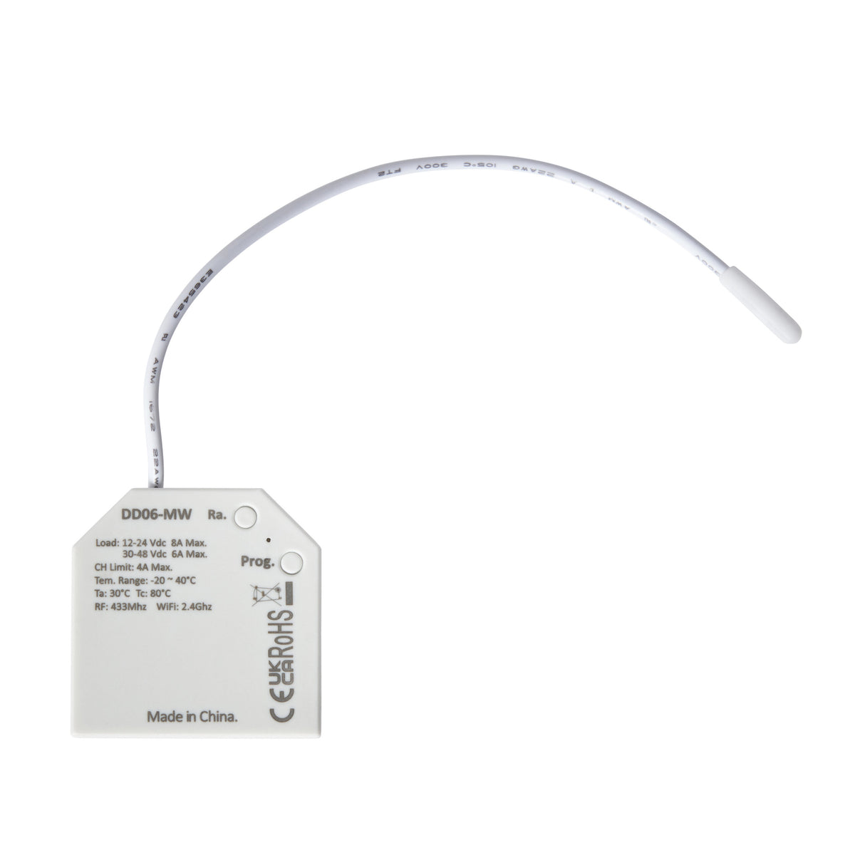 RGB+CW Wireless Dimmable Controller with Push Switch Tuya Wifi