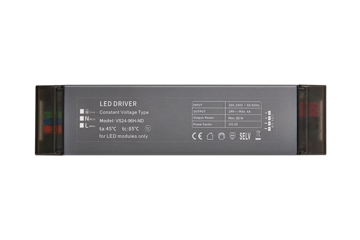 96W 24V 4A Power Supply, 200-240Vac input, IP20