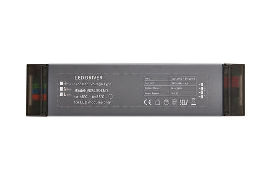 96W 24V 4A Power Supply, 200-240Vac input, IP20