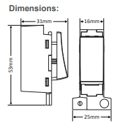 Kinetic Slim Click Grid Switch Dimmable Satin Nickel