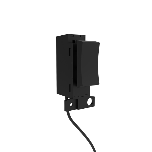 Kinetic Slim Click Grid Switch Dimmable Matt Black