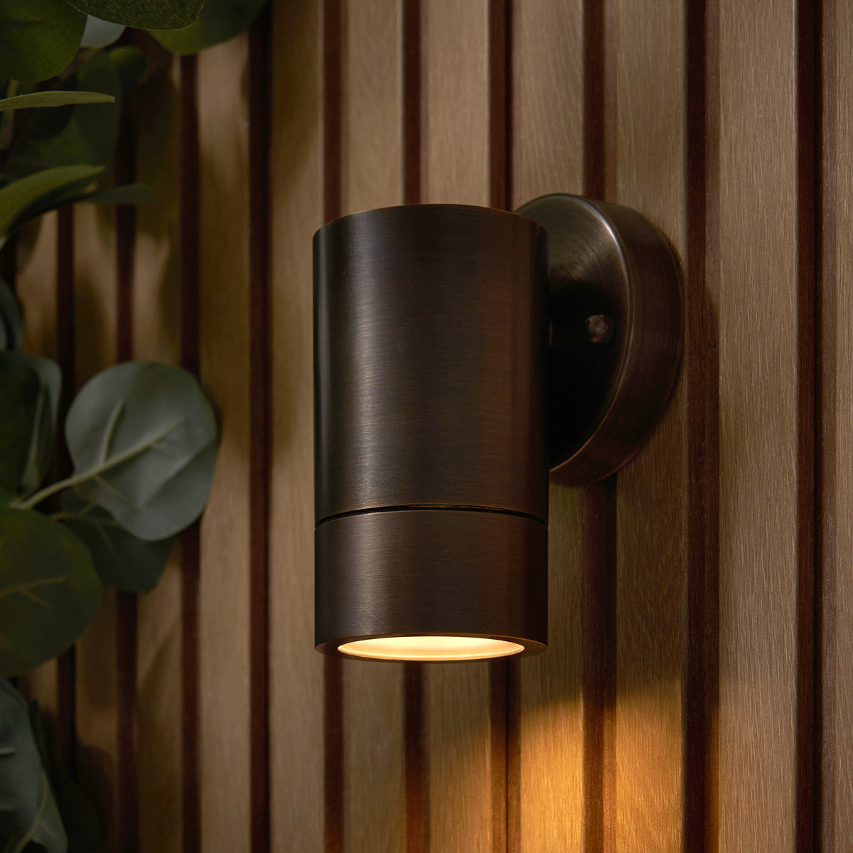Brac Solid Brass Outdoor Up or Down Wall Light, Antique Bronze