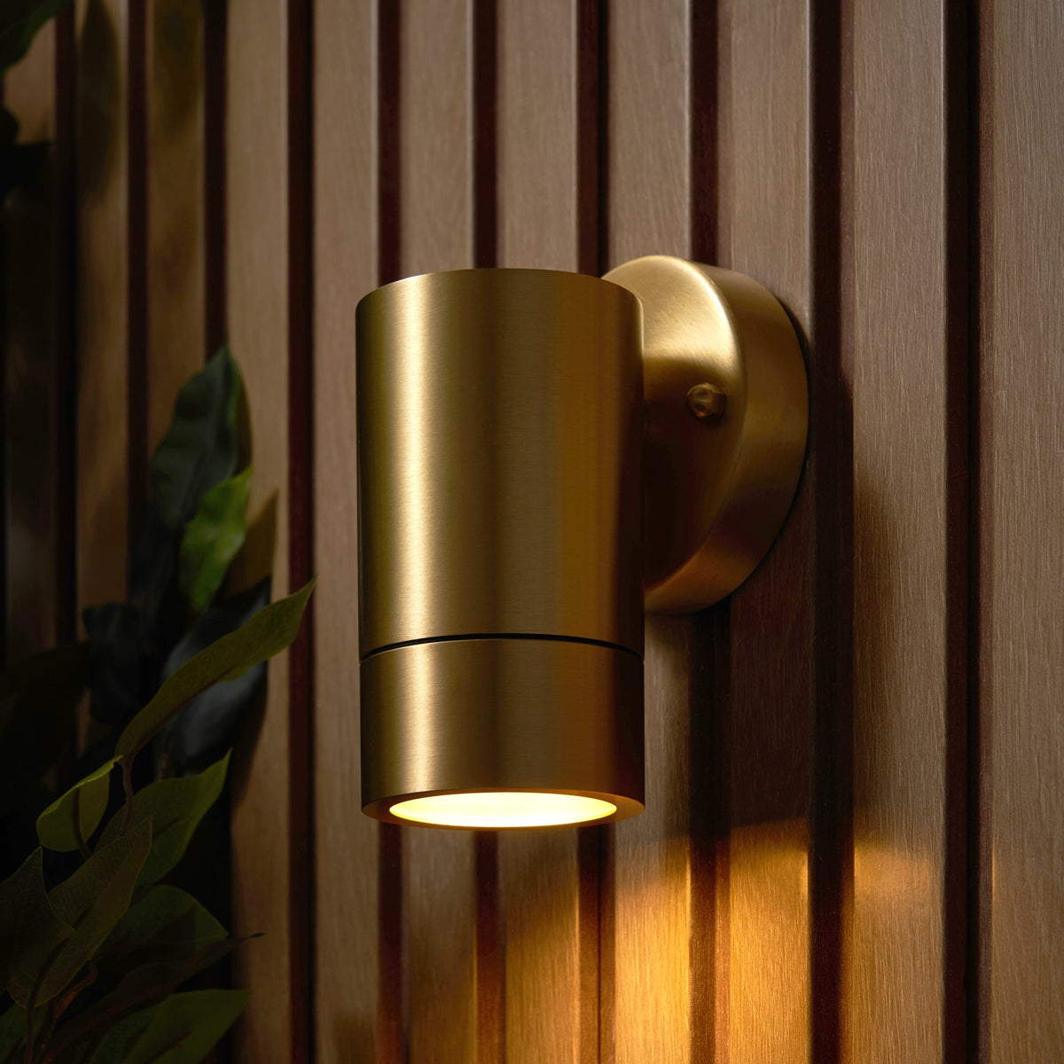 Brac Solid Brass Outdoor Up or Down Wall Light, Antique Brass