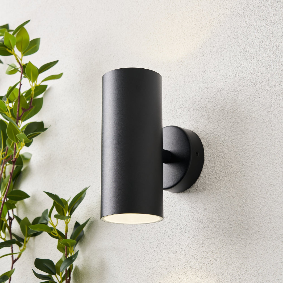 Melo Outdoor 2 Light LED Wall Light - Black
